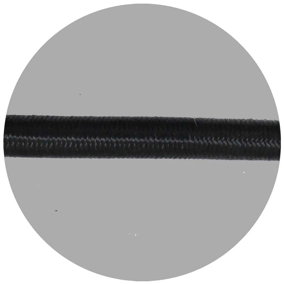 48 Inch Heavy Duty Black Bungee Cord with Rubber Tipped Hooks (Pack of: 2) - TA-88548-Z02