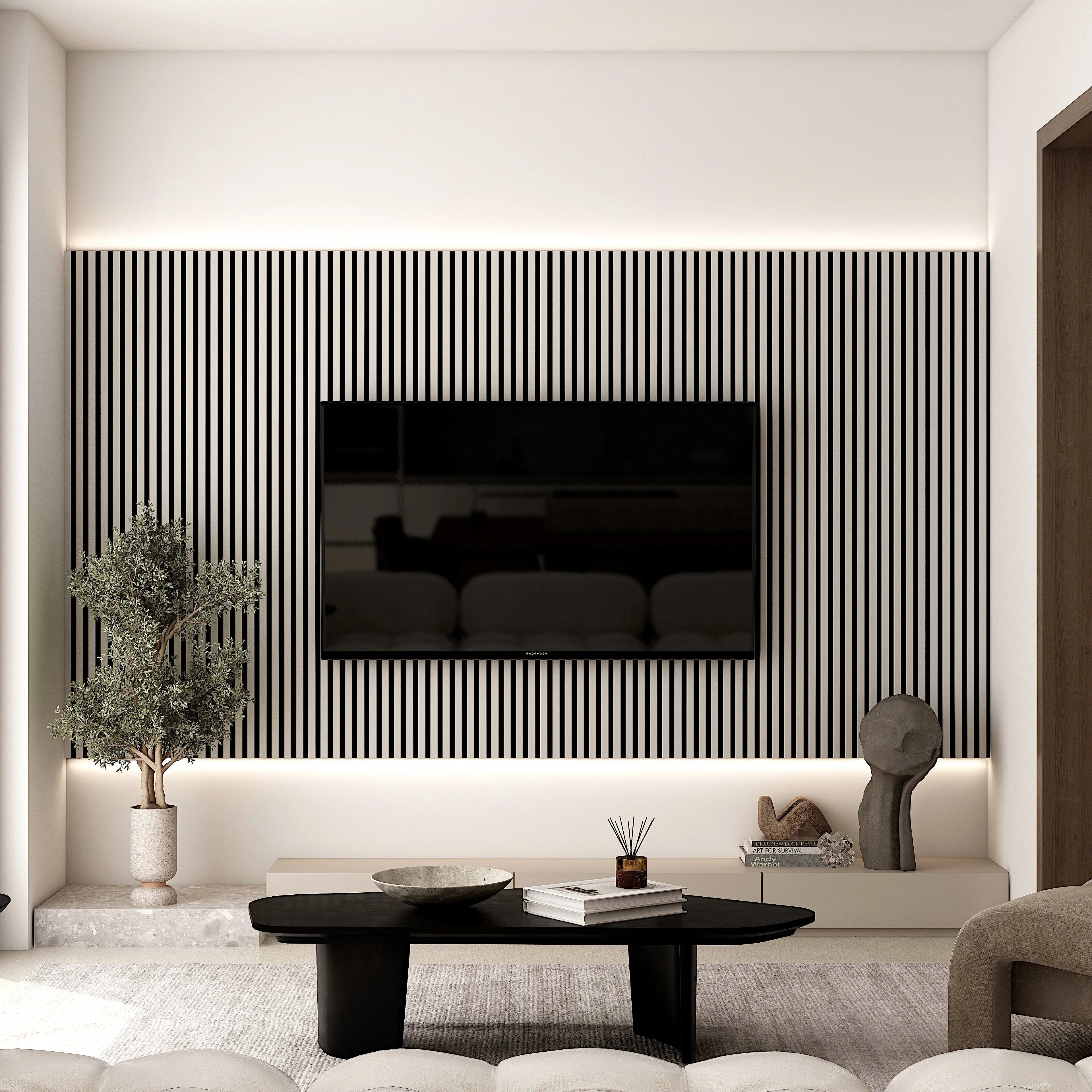 Acoustic Wooden Color Wall Slat Panel