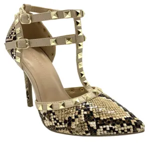 ADORA-180 SNAKE BITE STUDDED DESIGNER SEXY STILETTOS HEELS