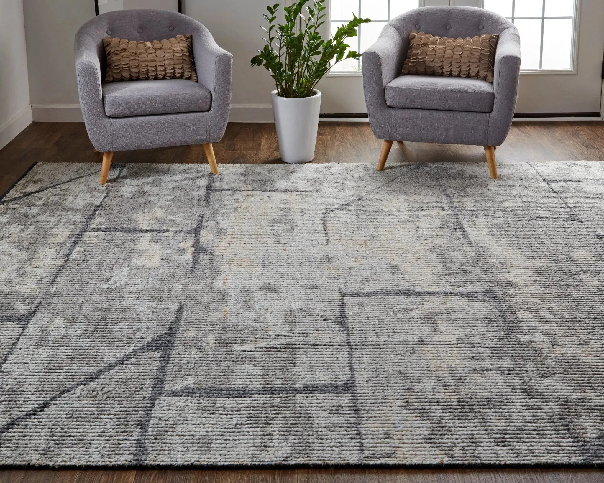 Alford ALF6925F Grey/Charcoal Rug