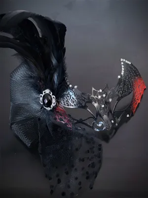 Bat Animal Mask - Feathers