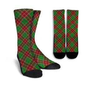 Baxter Modern Tartan Crew Socks Cross Tartan Style