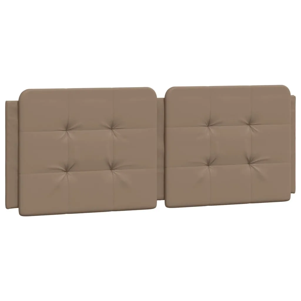 Bed Frame with Headboard Cappuccino 140x200 cm Faux Leather