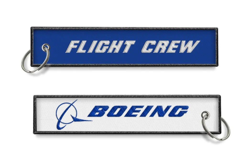 Boeing Flight Crew Keyring White/Blue