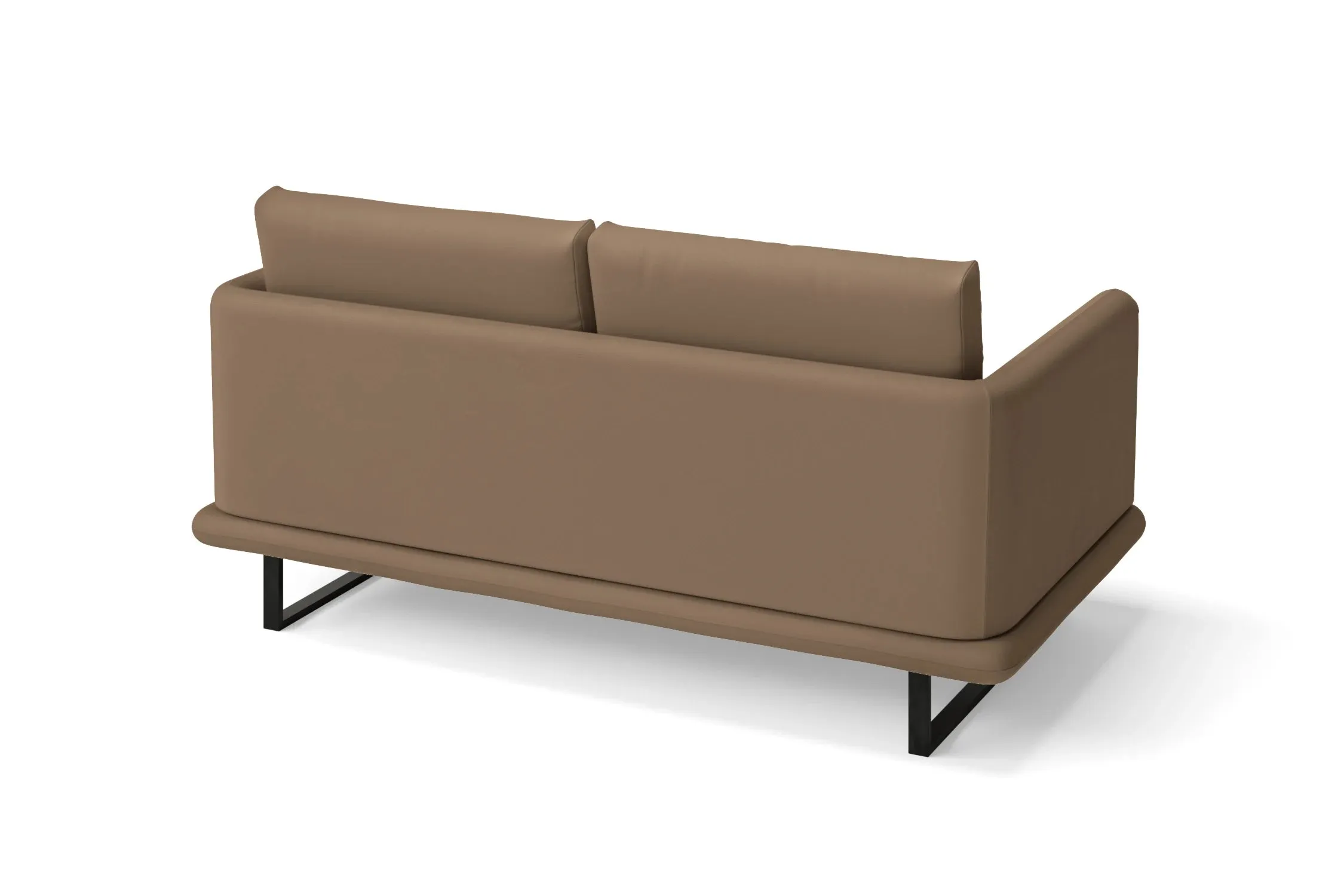 Calabria 2 Seater Sofa Stone Leather