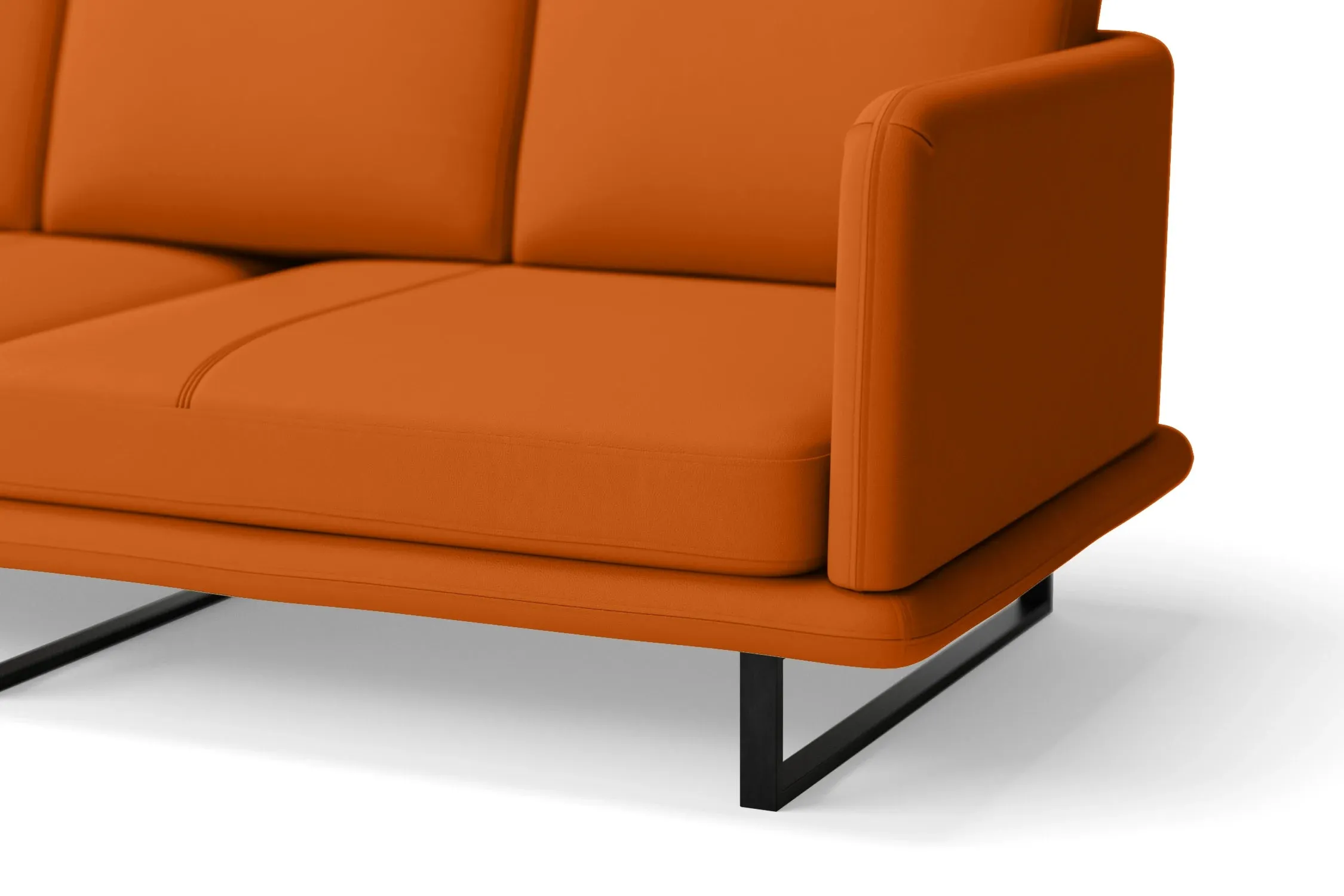 Calabria Armchair Orange Leather