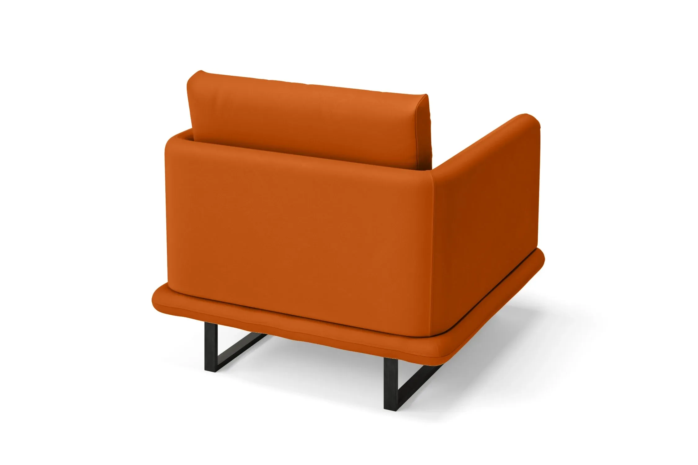 Calabria Armchair Orange Leather