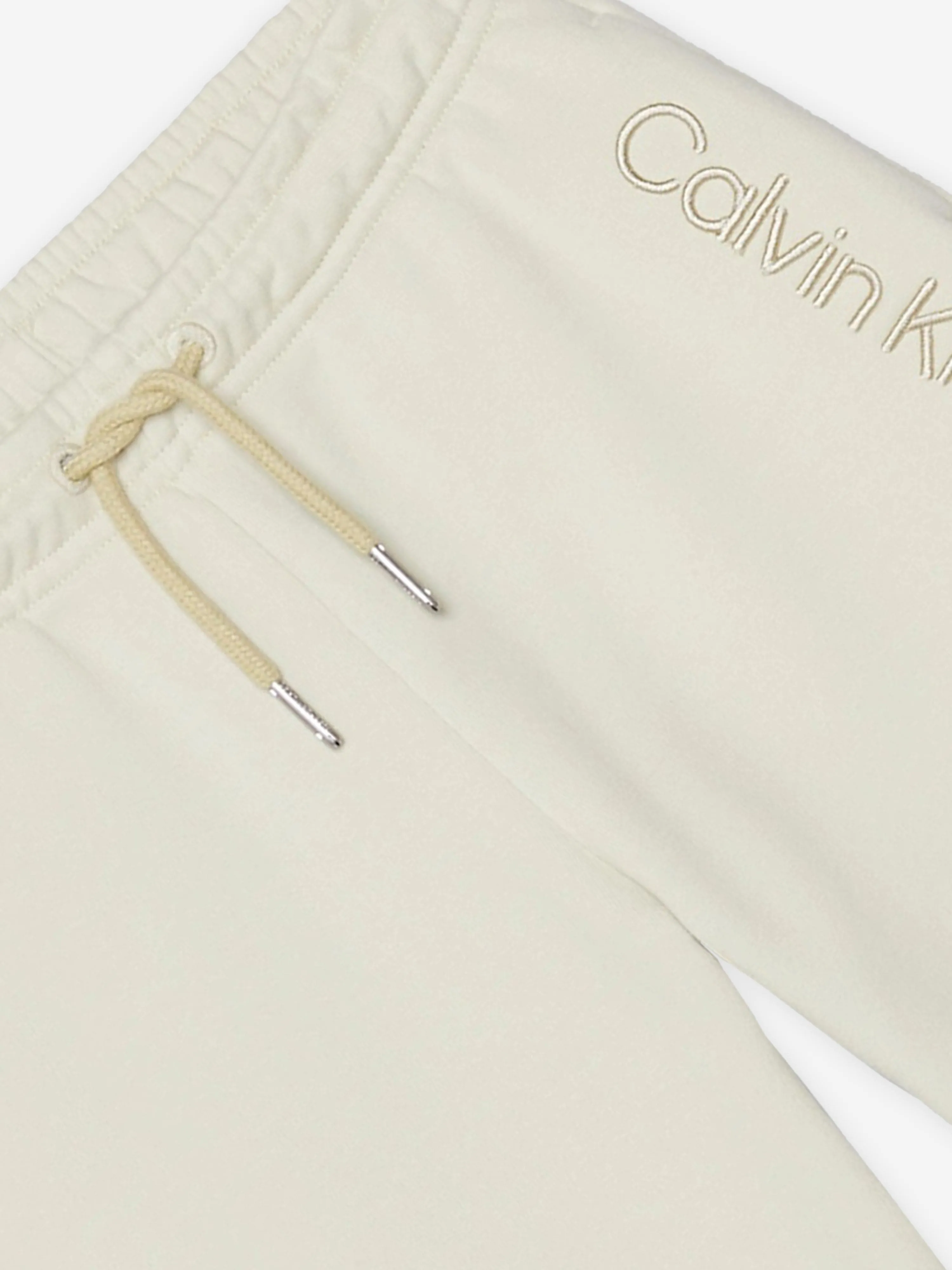 Calvin Klein Jeans Boys 3D Raised Embroidered Shorts in Green