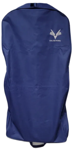 Civil Air Patrol Luggage: Blue Garment Bag with CAP Logo - center zip