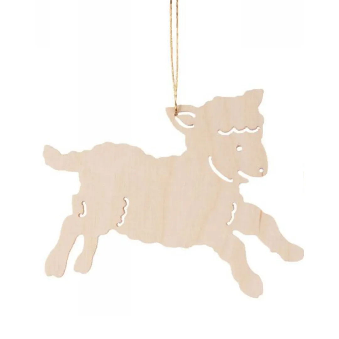 Easter Lambs (Set of 4 Cut-outs) - Hanging Easter decoration