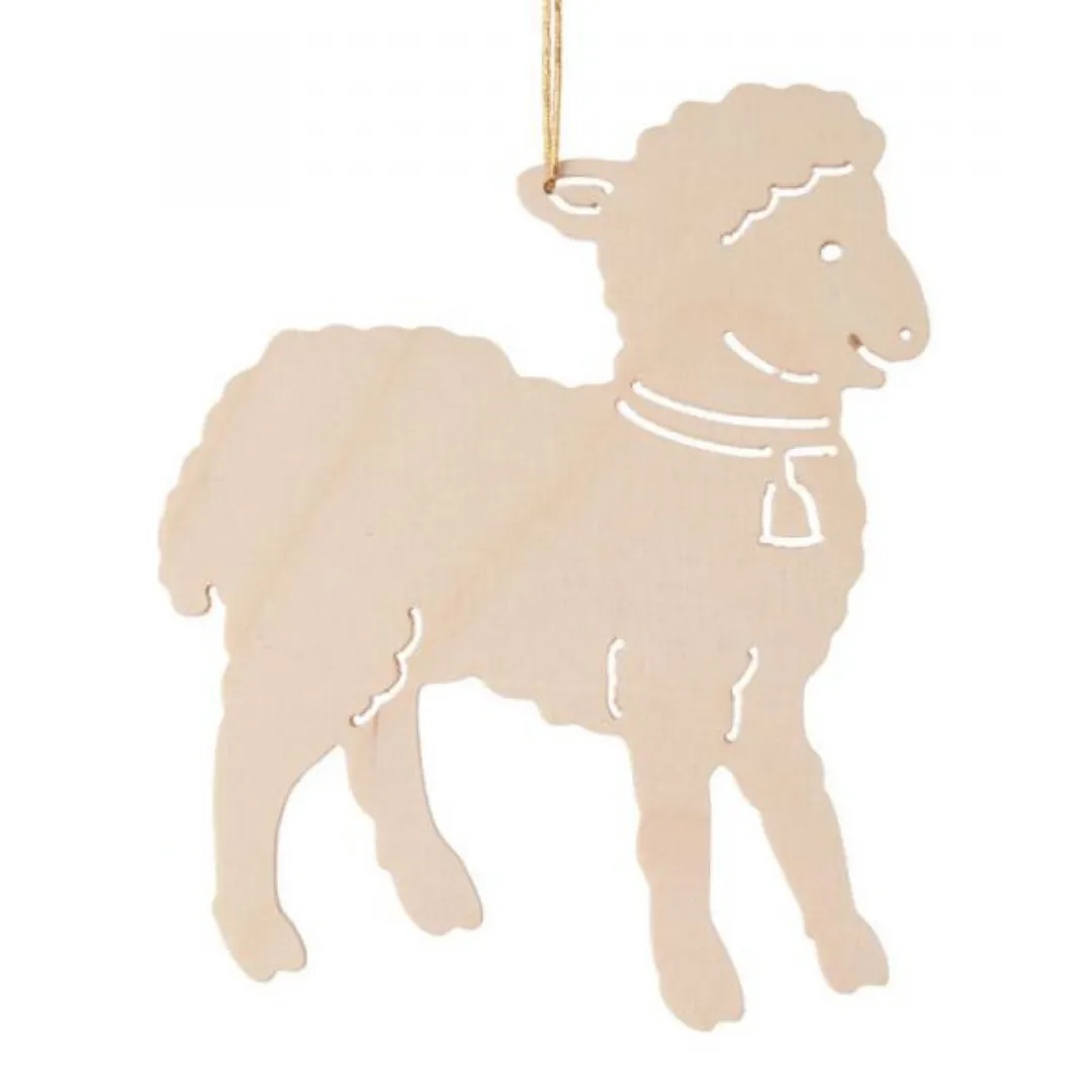 Easter Lambs (Set of 4 Cut-outs) - Hanging Easter decoration