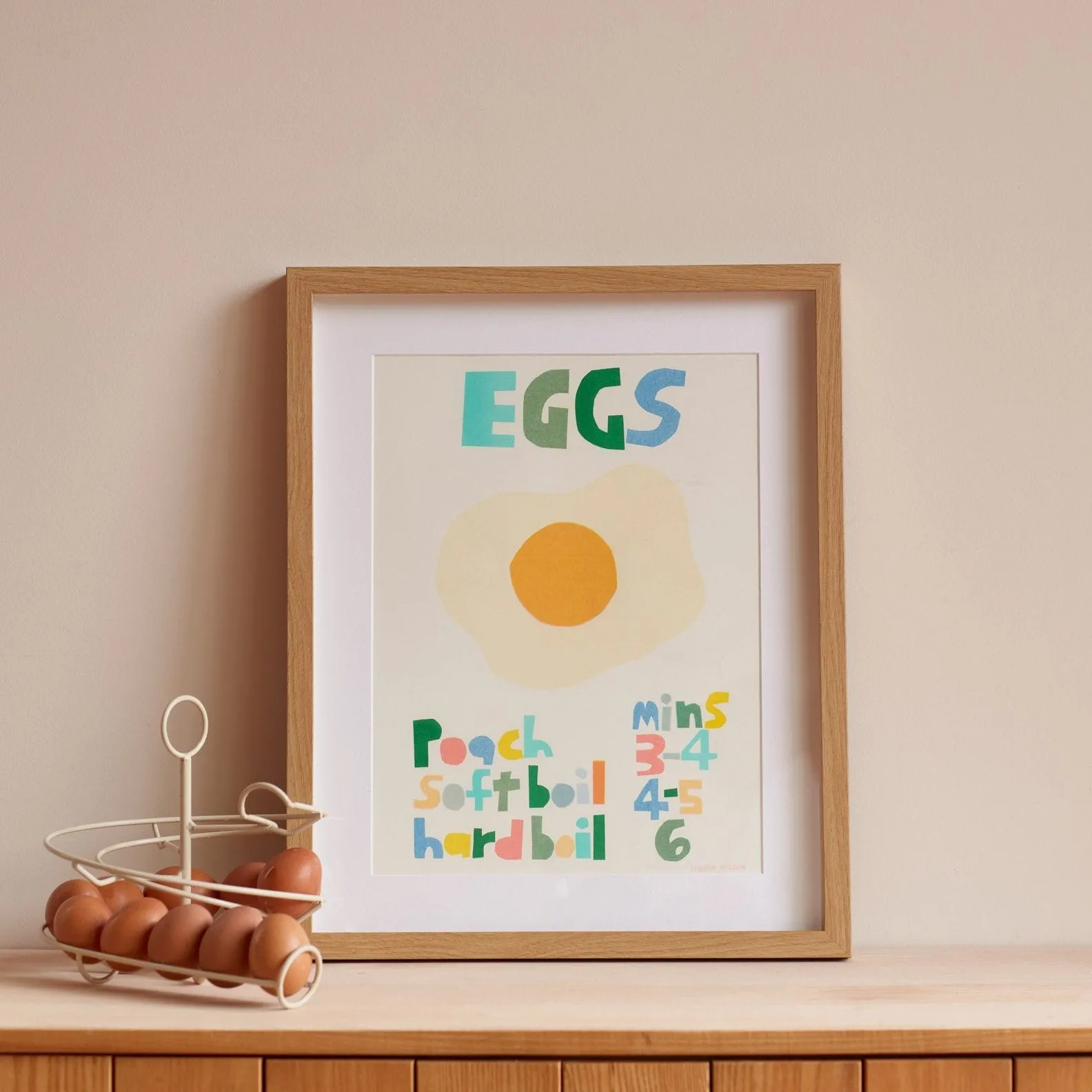 Eggs Riso Print