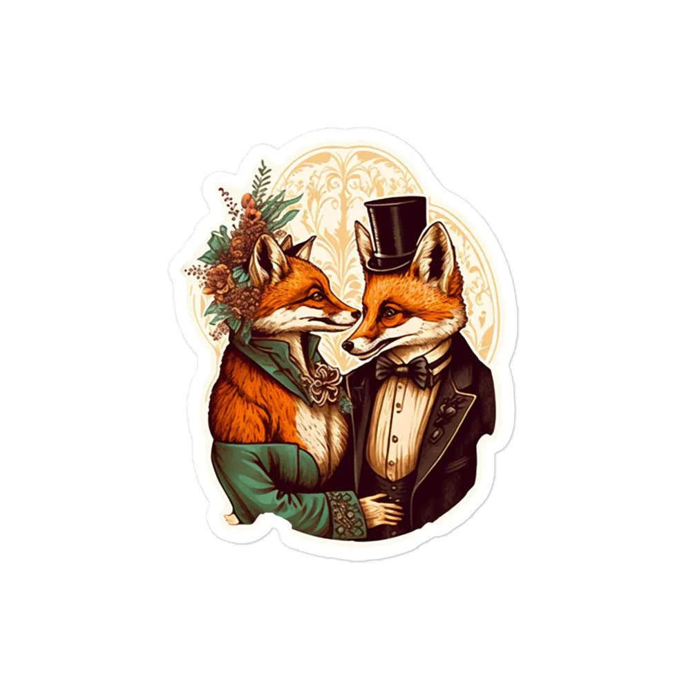 Elegant Fox II Bubble-Free Stickers