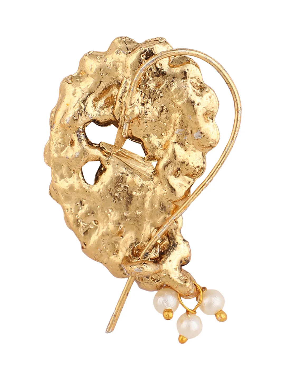 Gold Plated Colourful Nose Pin For Women By Anikas Creation