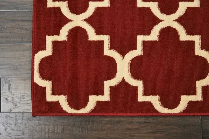 Grafix GRF08 Red Rug