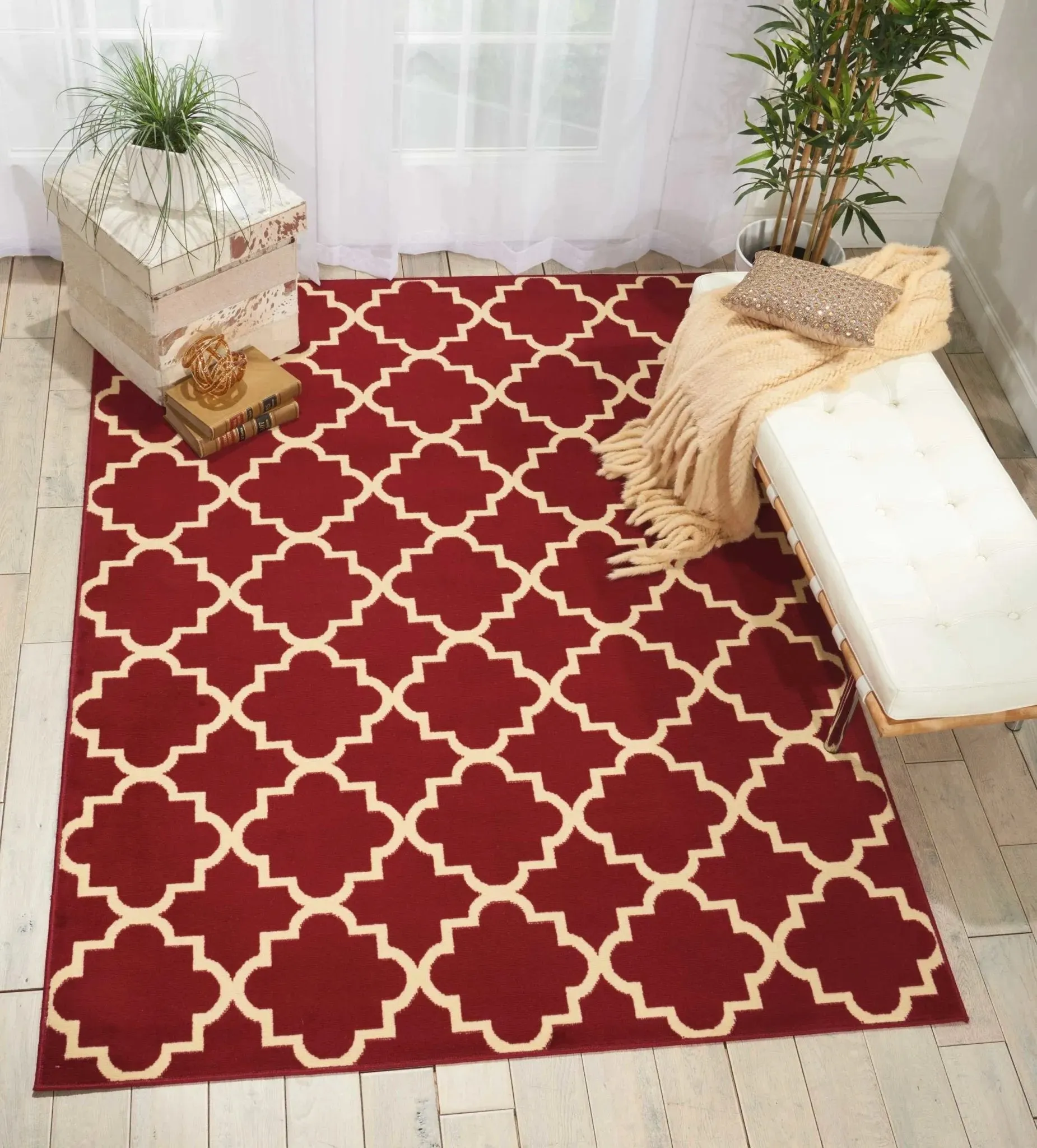 Grafix GRF08 Red Rug