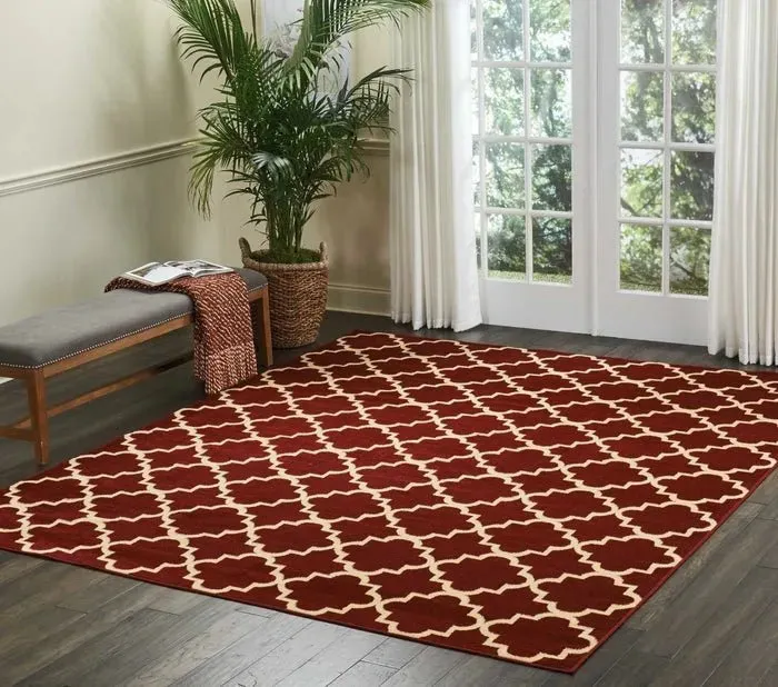 Grafix GRF08 Red Rug