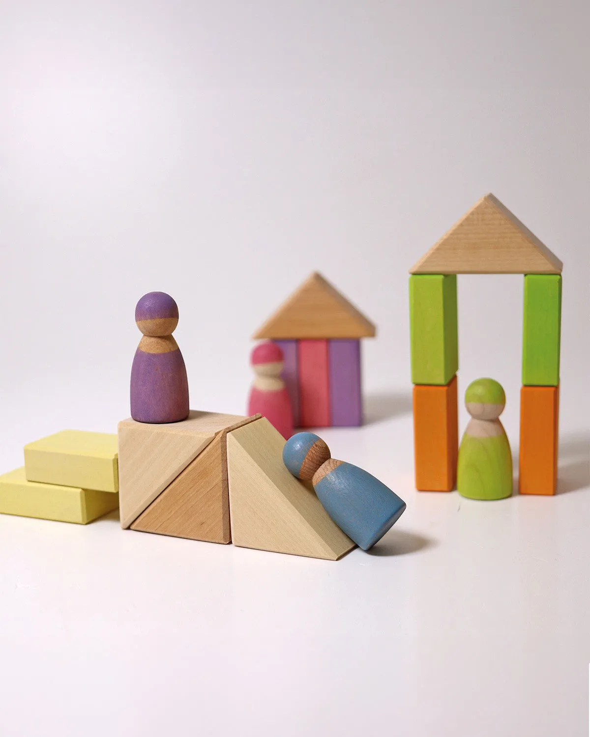 Grimm's Pastel Duo Building Blocks