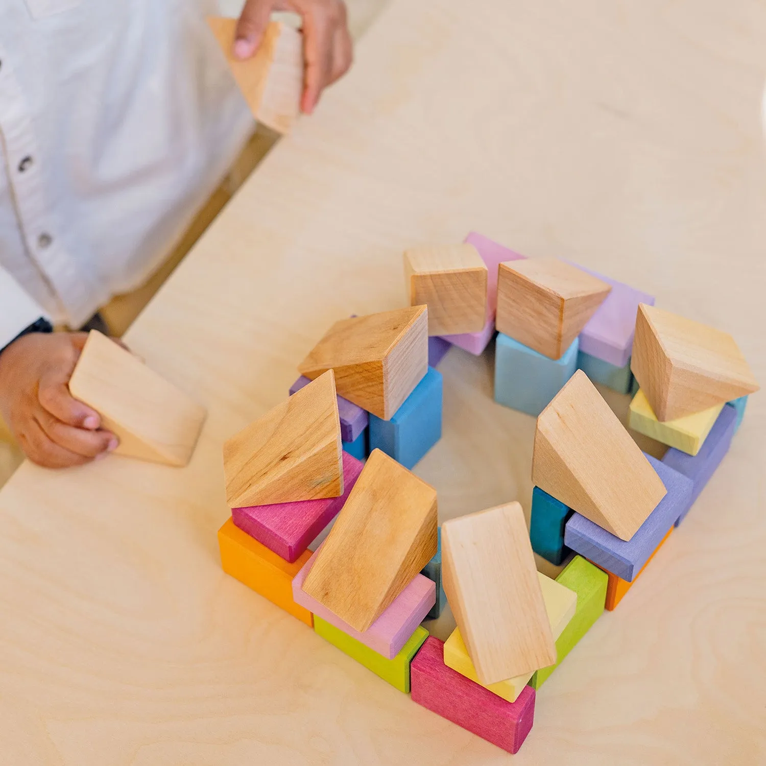 Grimm's Pastel Duo Building Blocks