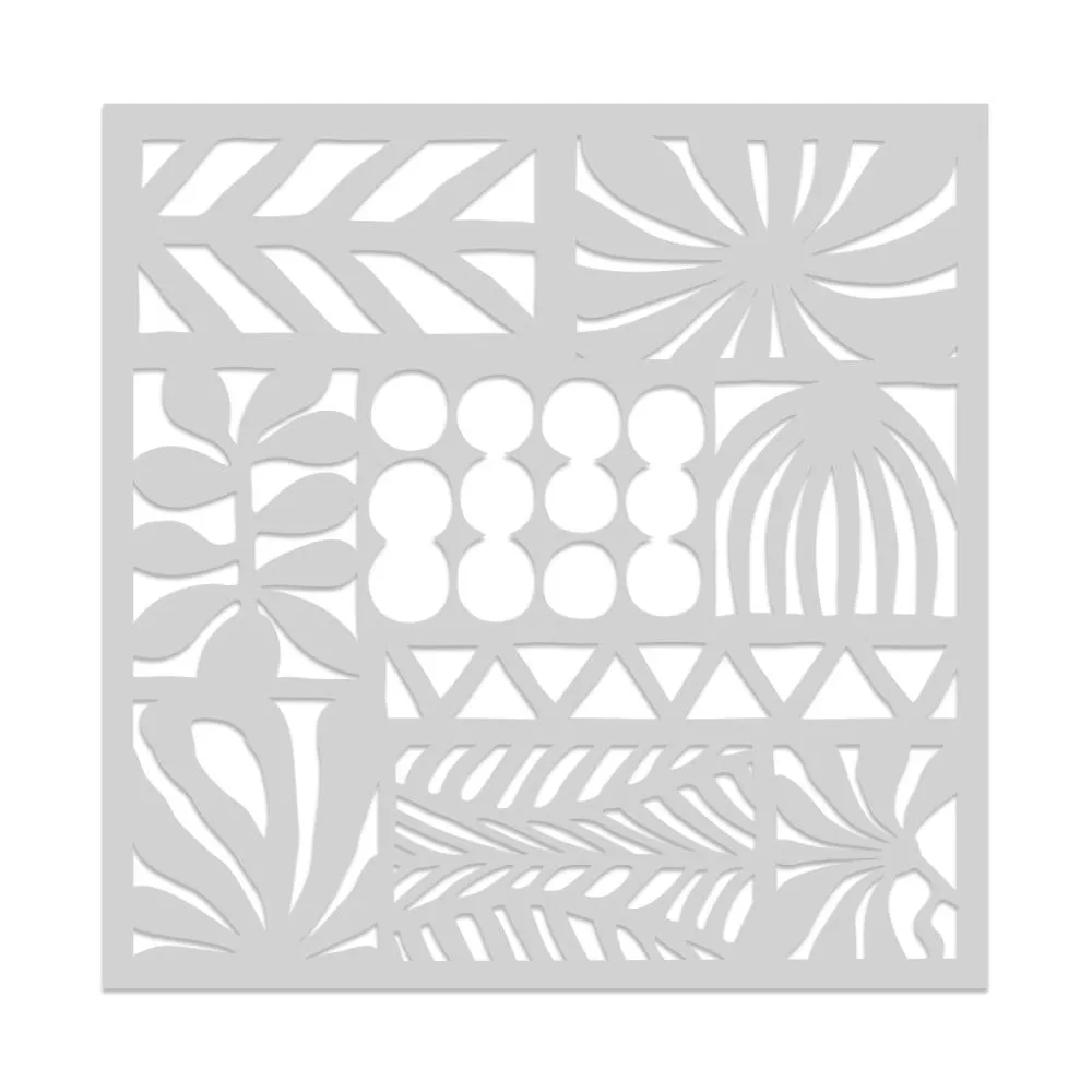 Hero Arts Stencil 6"X6" Floral Trove