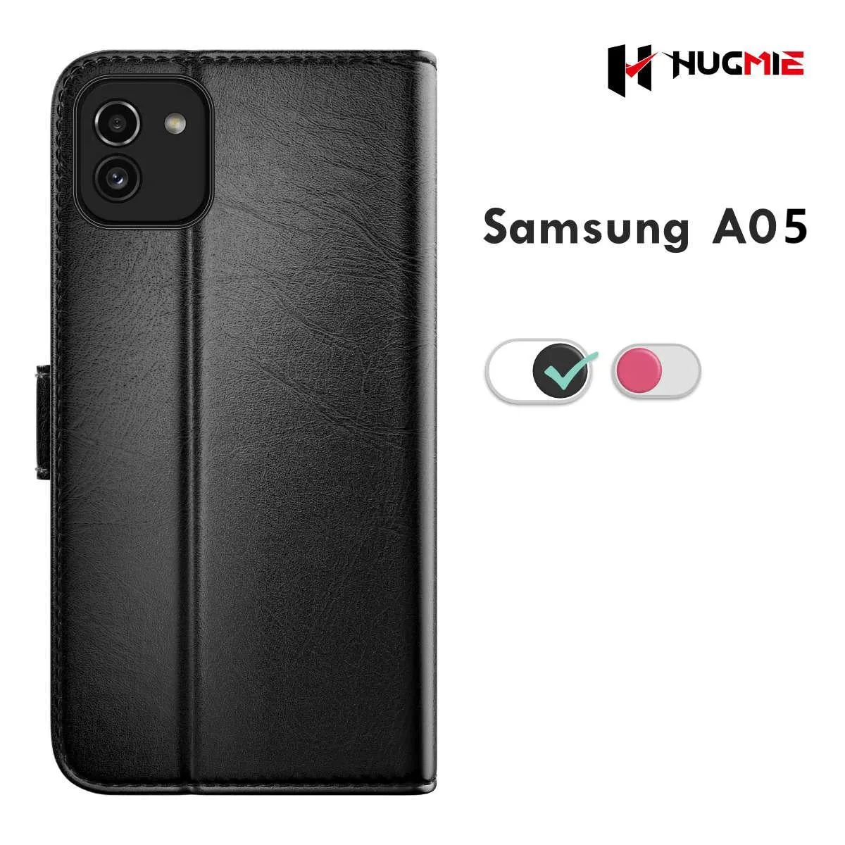 Hugmie® Classic Series Samsung A05 Leather Folio Case