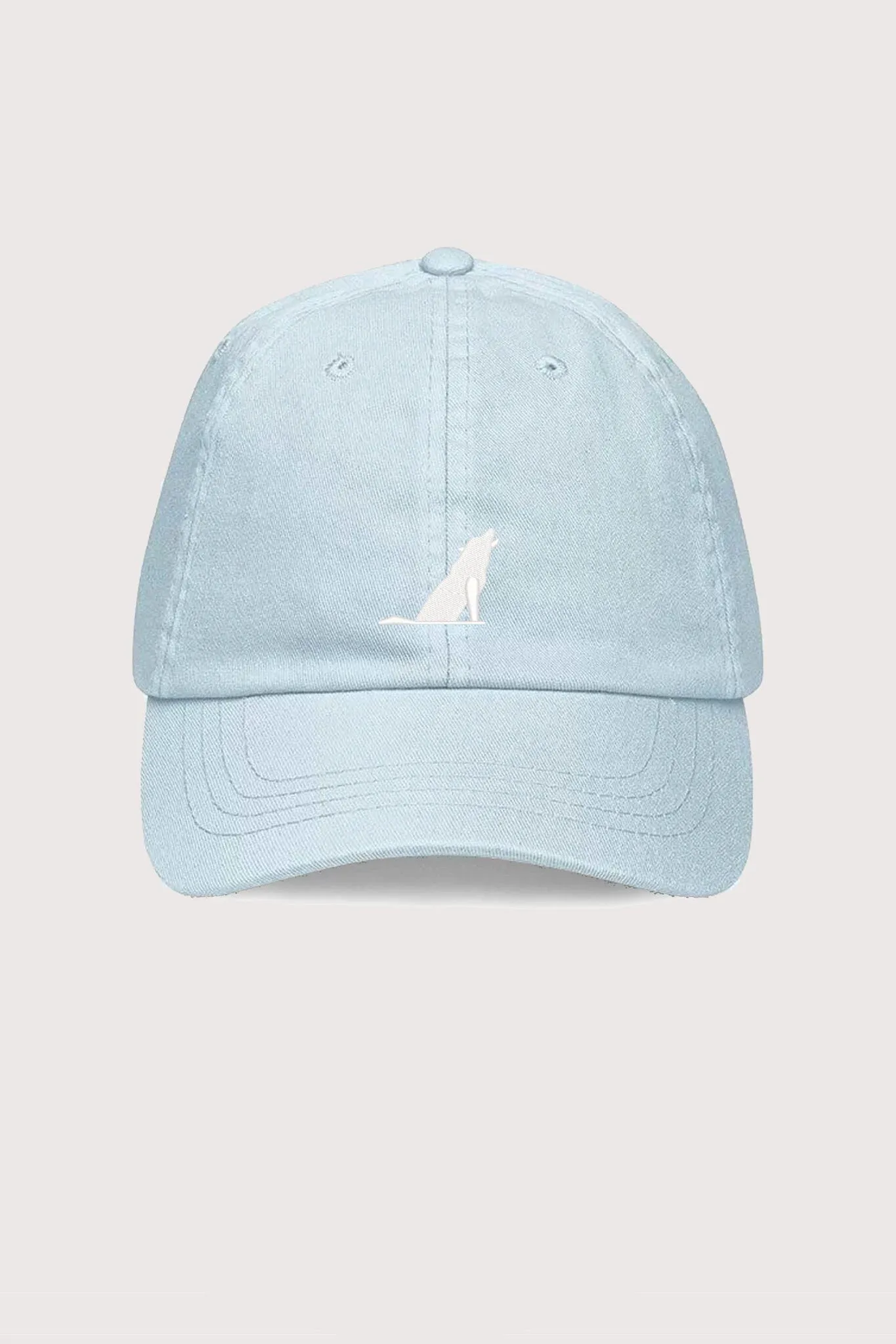 Illustrate Wolf Embroidered Dad Cap