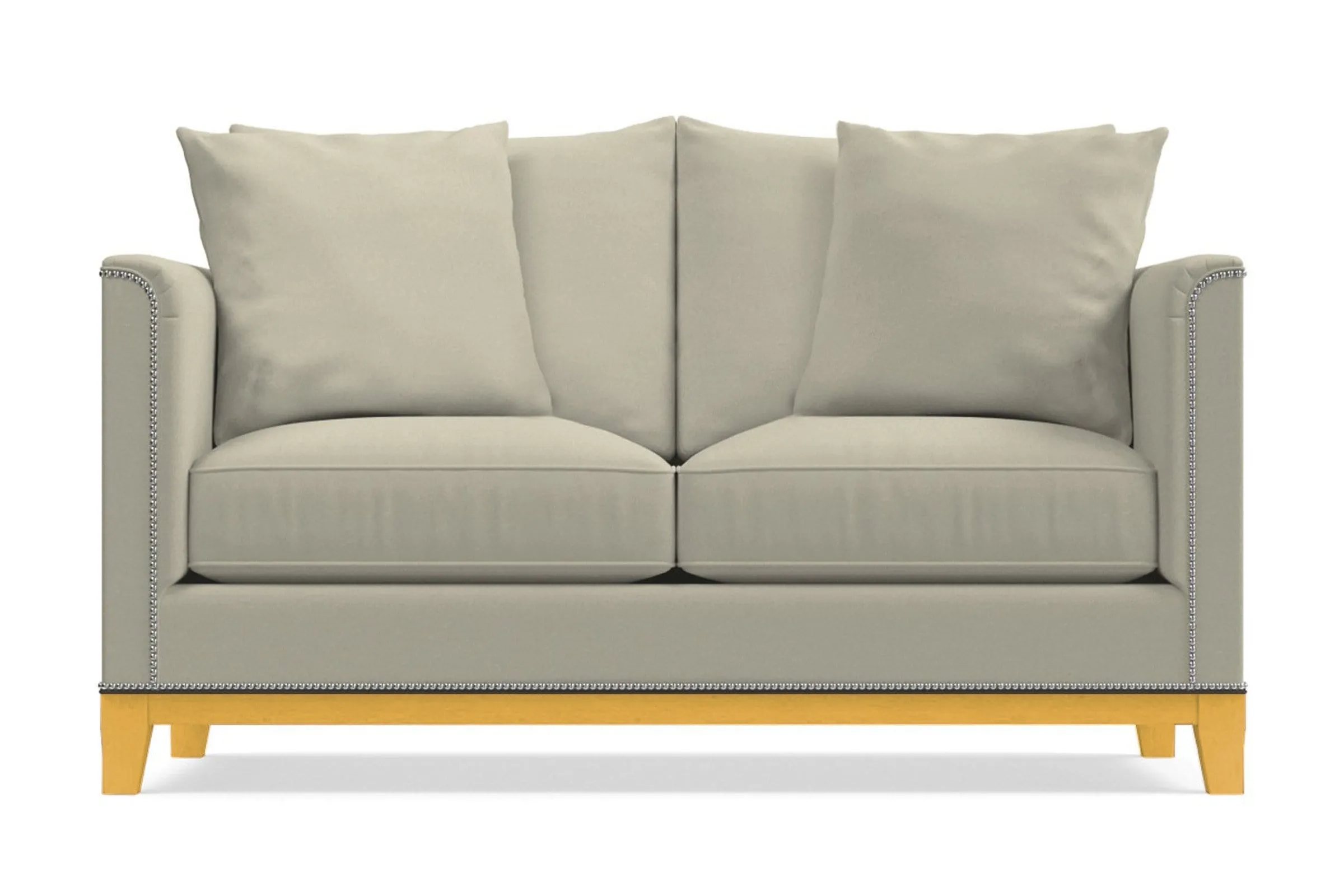 La Brea Apartment Size Sleeper Sofa Bed :: Leg Finish: Natural / Sleeper Option: Memory Foam Mattress