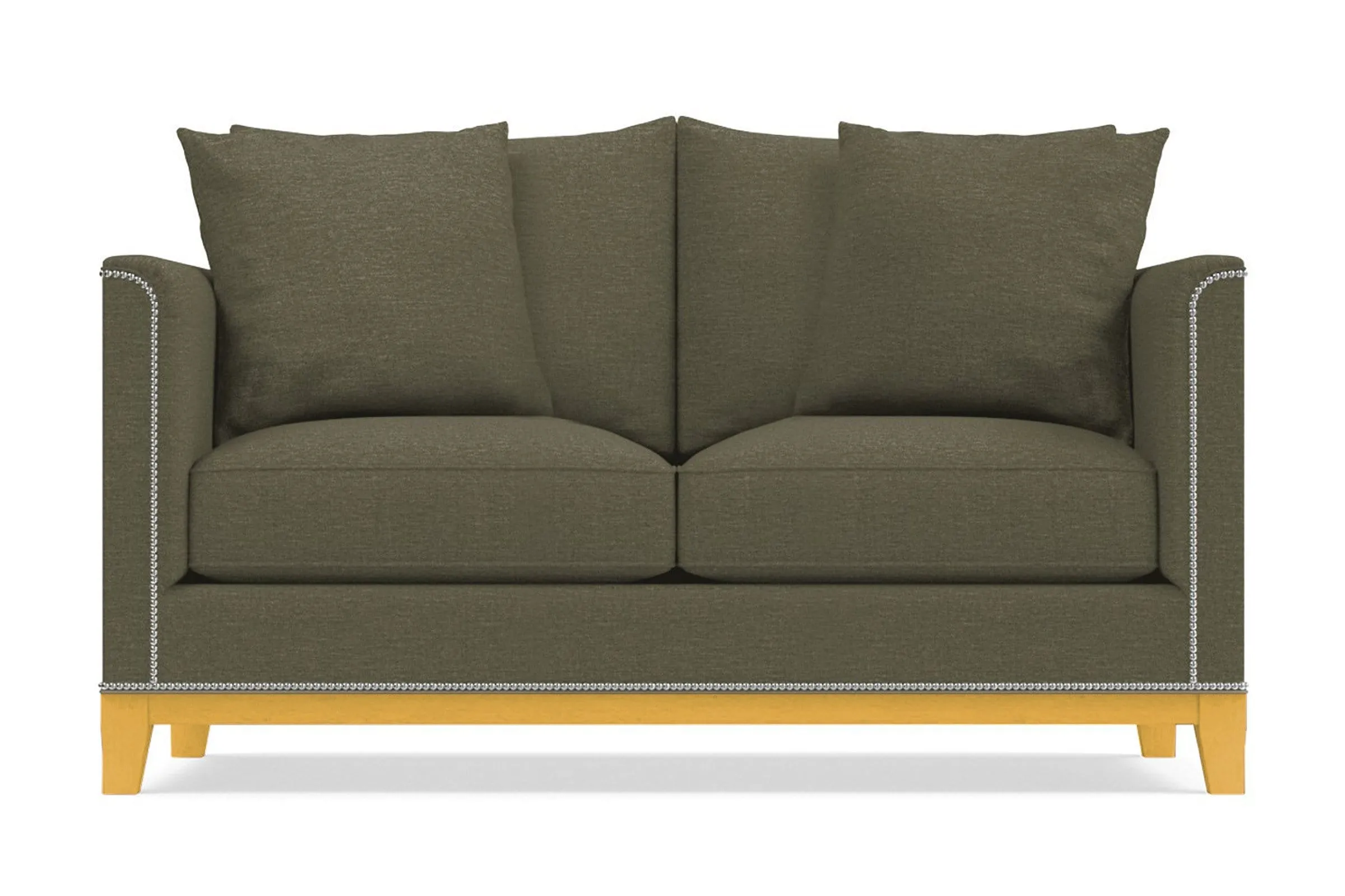 La Brea Apartment Size Sleeper Sofa Bed :: Leg Finish: Natural / Sleeper Option: Memory Foam Mattress