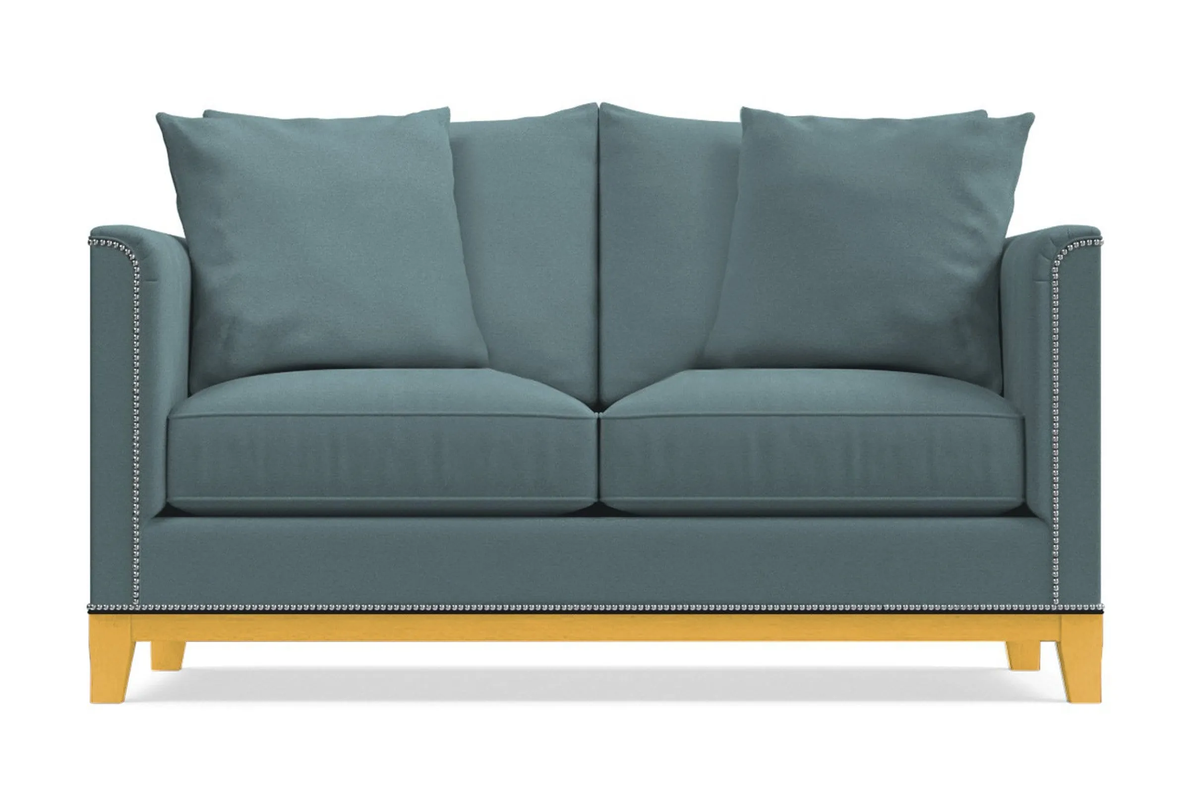 La Brea Apartment Size Sleeper Sofa Bed :: Leg Finish: Natural / Sleeper Option: Memory Foam Mattress