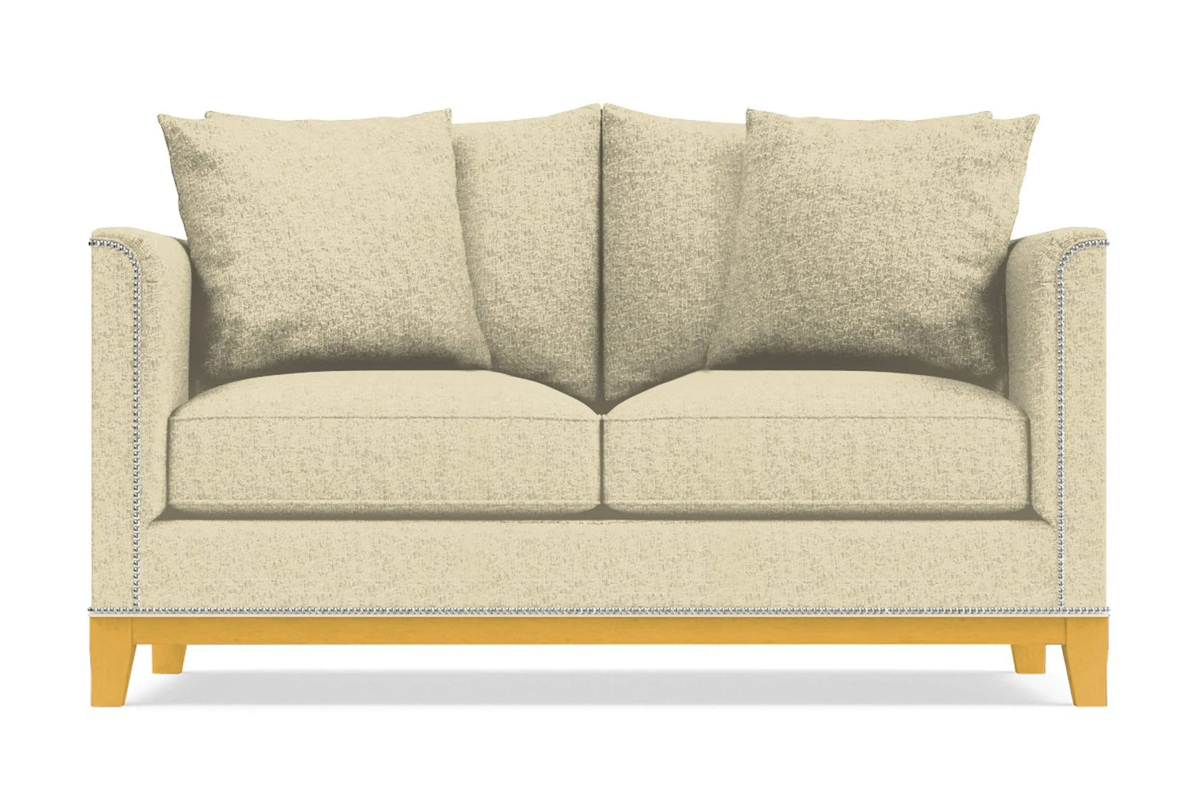 La Brea Apartment Size Sleeper Sofa Bed :: Leg Finish: Natural / Sleeper Option: Memory Foam Mattress