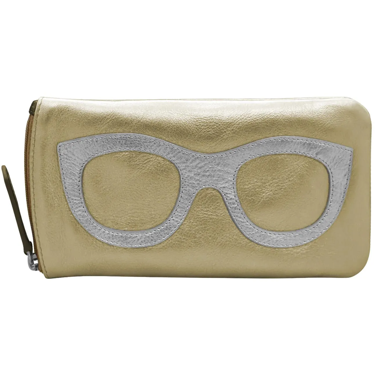 Leather Eyeglass Case with Frame Design