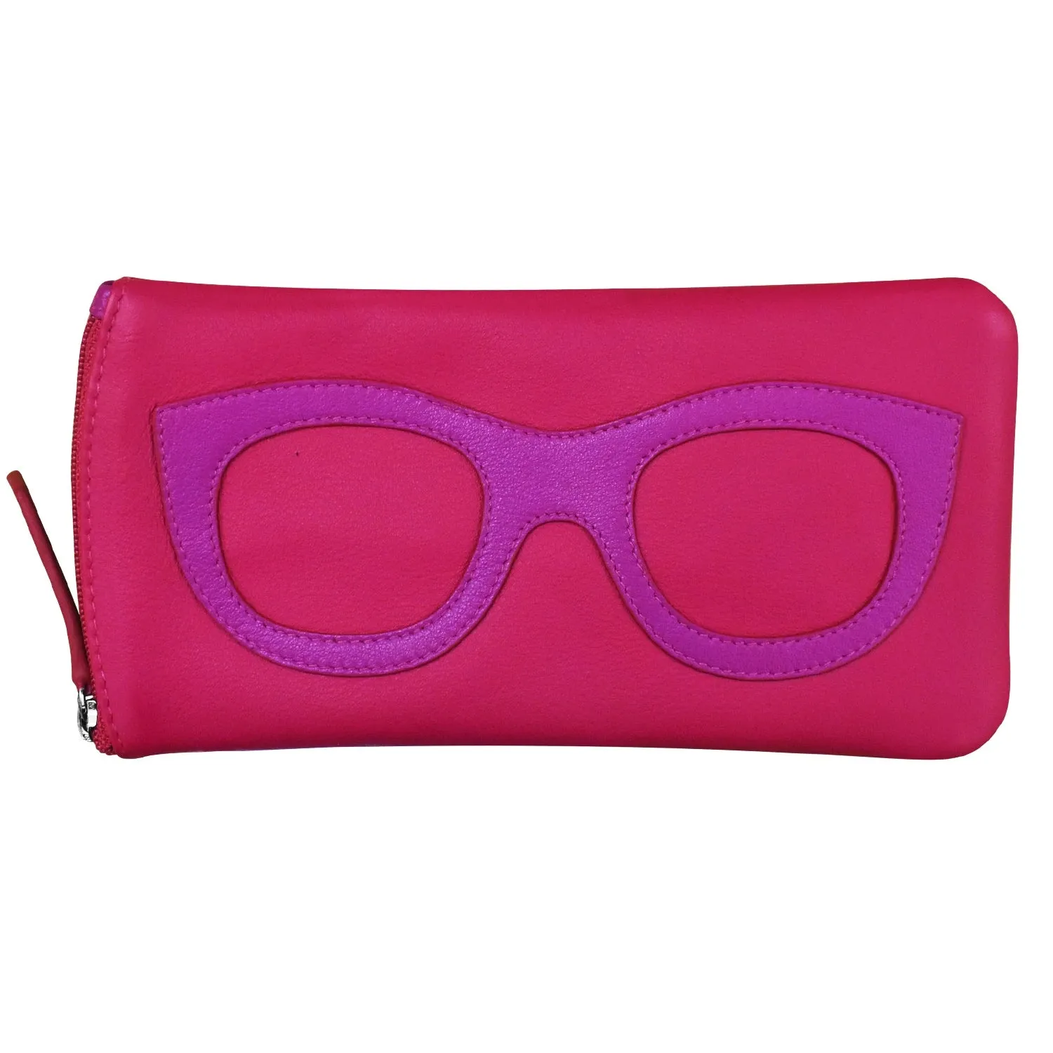 Leather Eyeglass Case with Frame Design