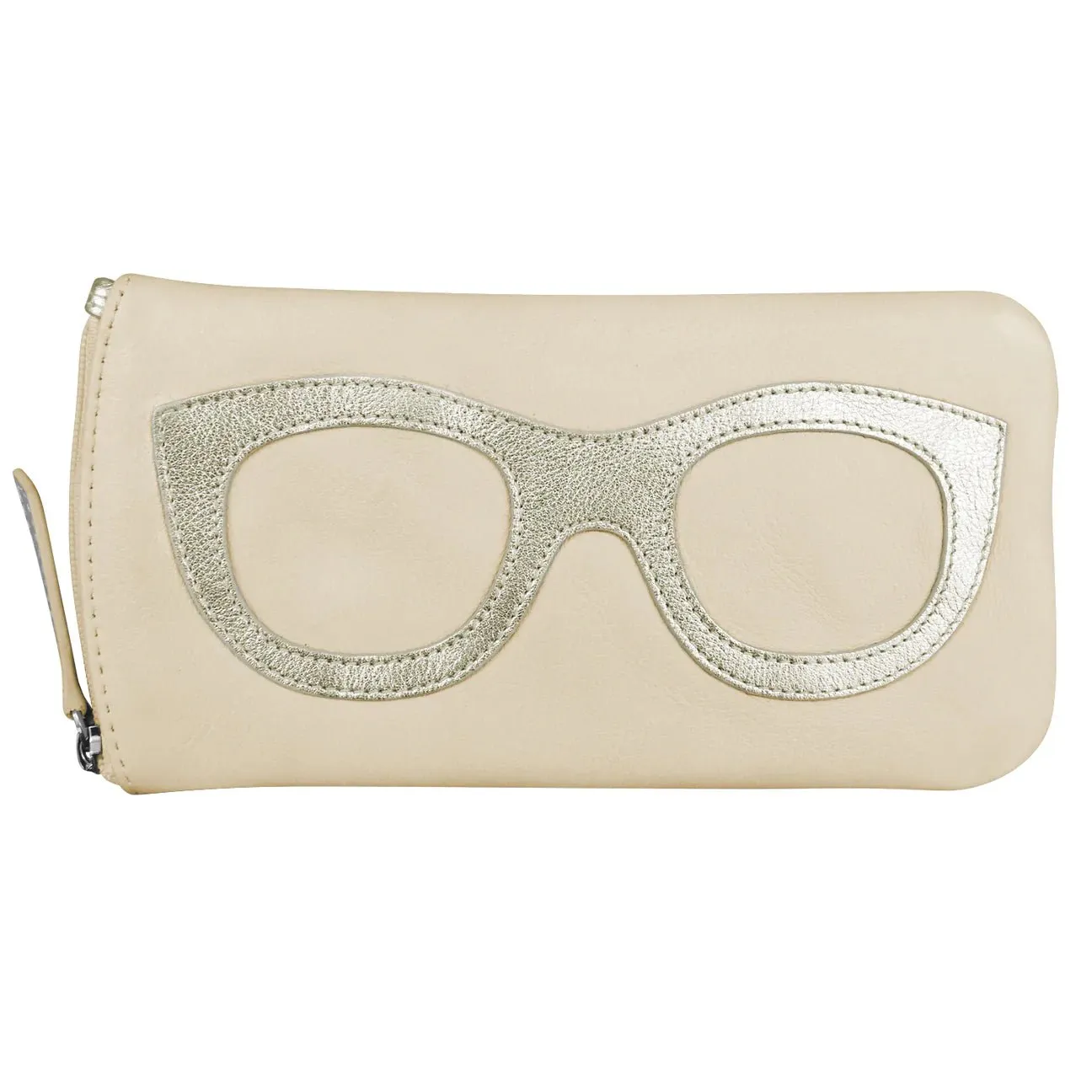 Leather Eyeglass Case with Frame Design