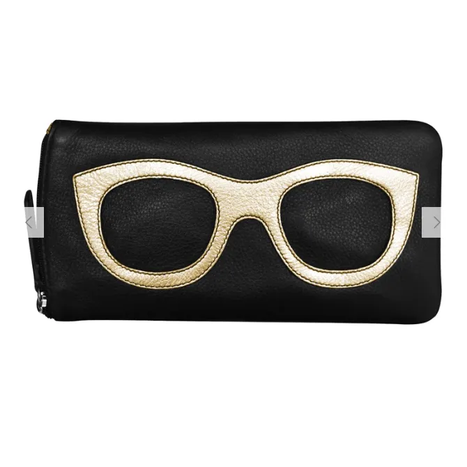 Leather Eyeglass Case with Frame Design