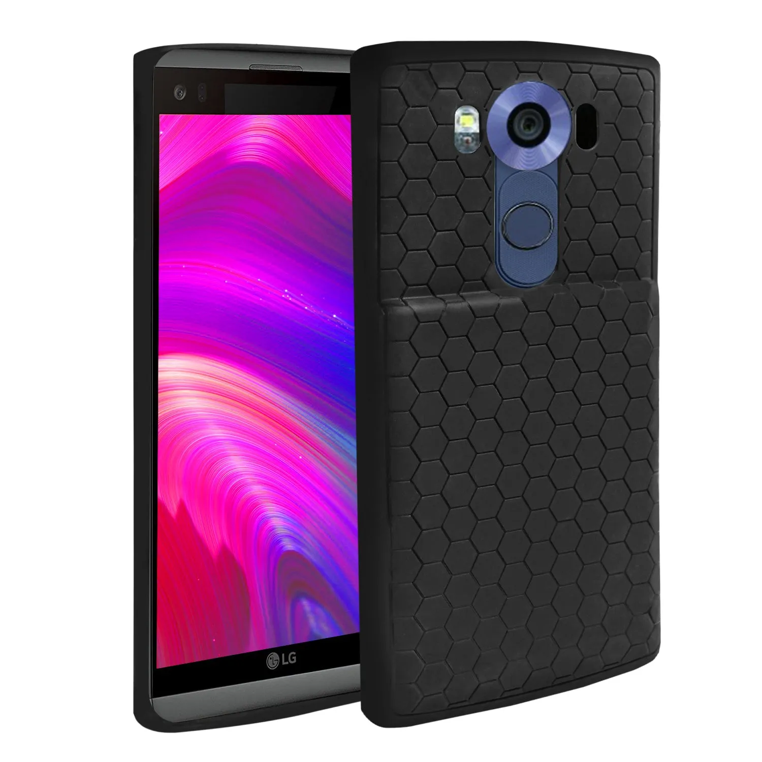 LG V10 Case - Honeycomb Pattern, Compatible with Extended Battery