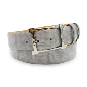 Mid Grey Lucertola Frame Prong Belt