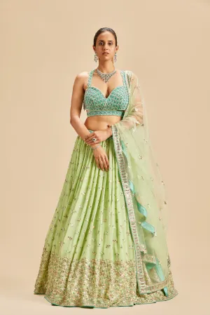 Mint Green Lehenga Set