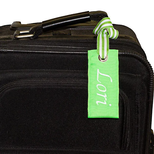 Neon Green Luggage Tag