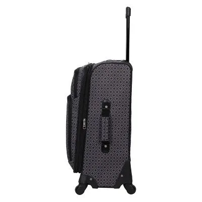 New - Skyline 4pc Luggage Set - Gray Geo