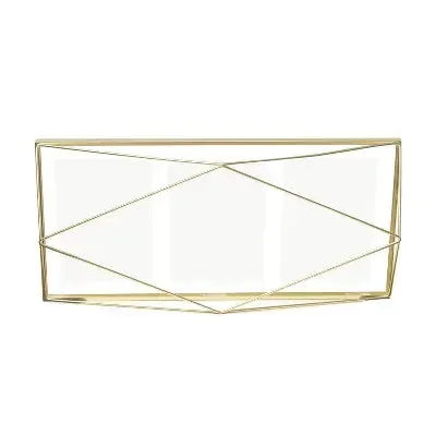 Open Box - Set of 3 Prisma Picture Frames Opening Brass - Umbra