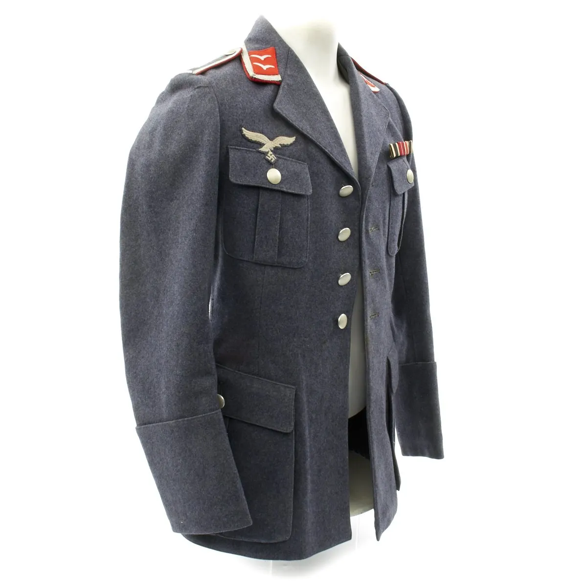 Original German WWII Luftwaffe Flak NCO Tunic with Ribbon Bar