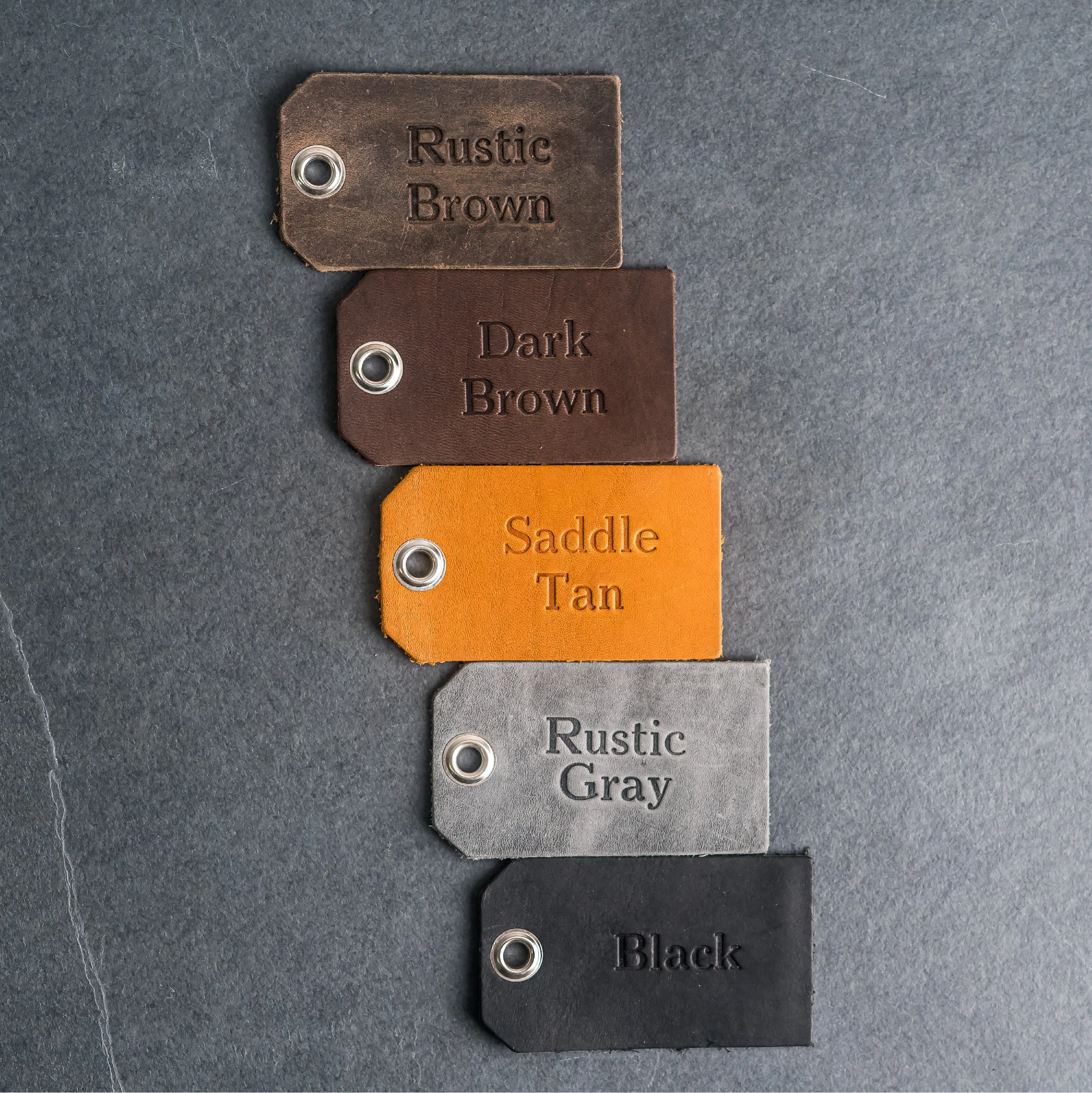 Personalized Leather Luggage Tags