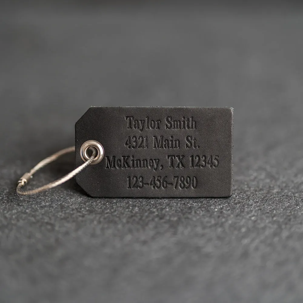 Personalized Leather Luggage Tags