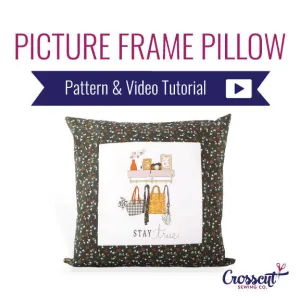 Picture Frame Pillow  - Beginner Sewing Pattern & Video Tutorial