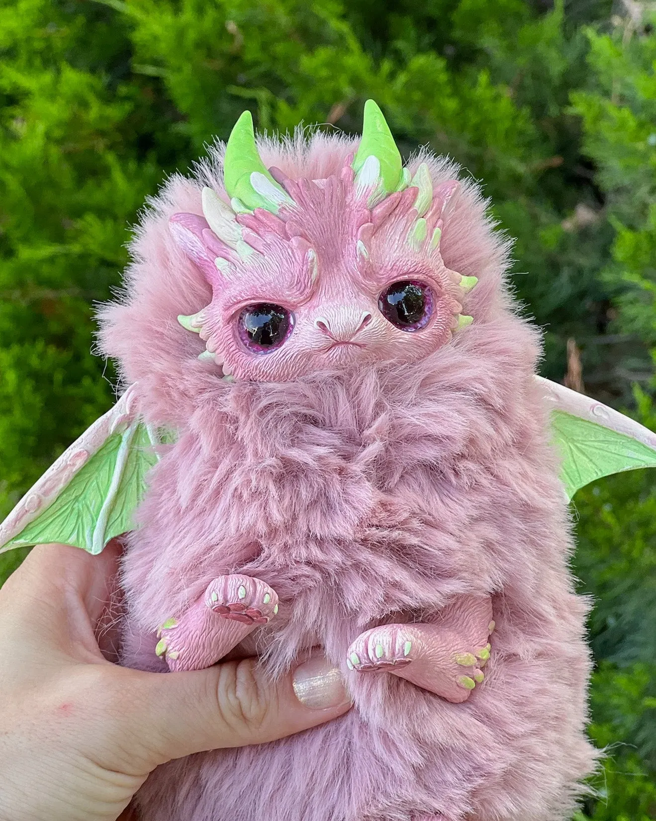 Pink Grumpy dragon