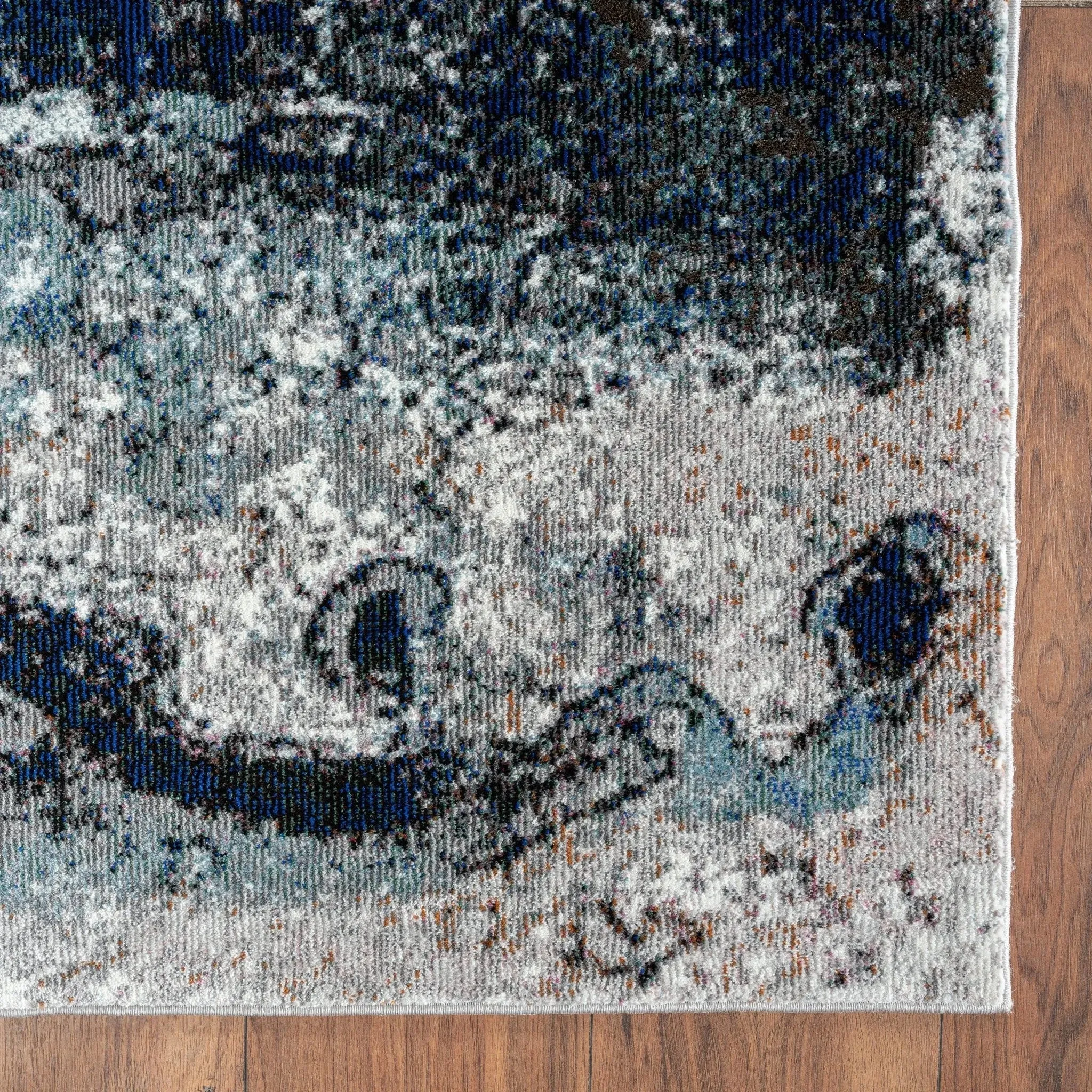 Revolution Lr81802 Blue/Gray Rug