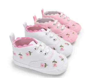 Roselie Embroidered Baby Shoe