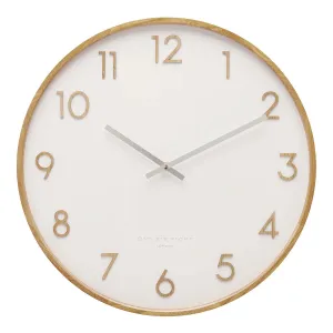 SCARLETT White 35cm Silent Wall Clock