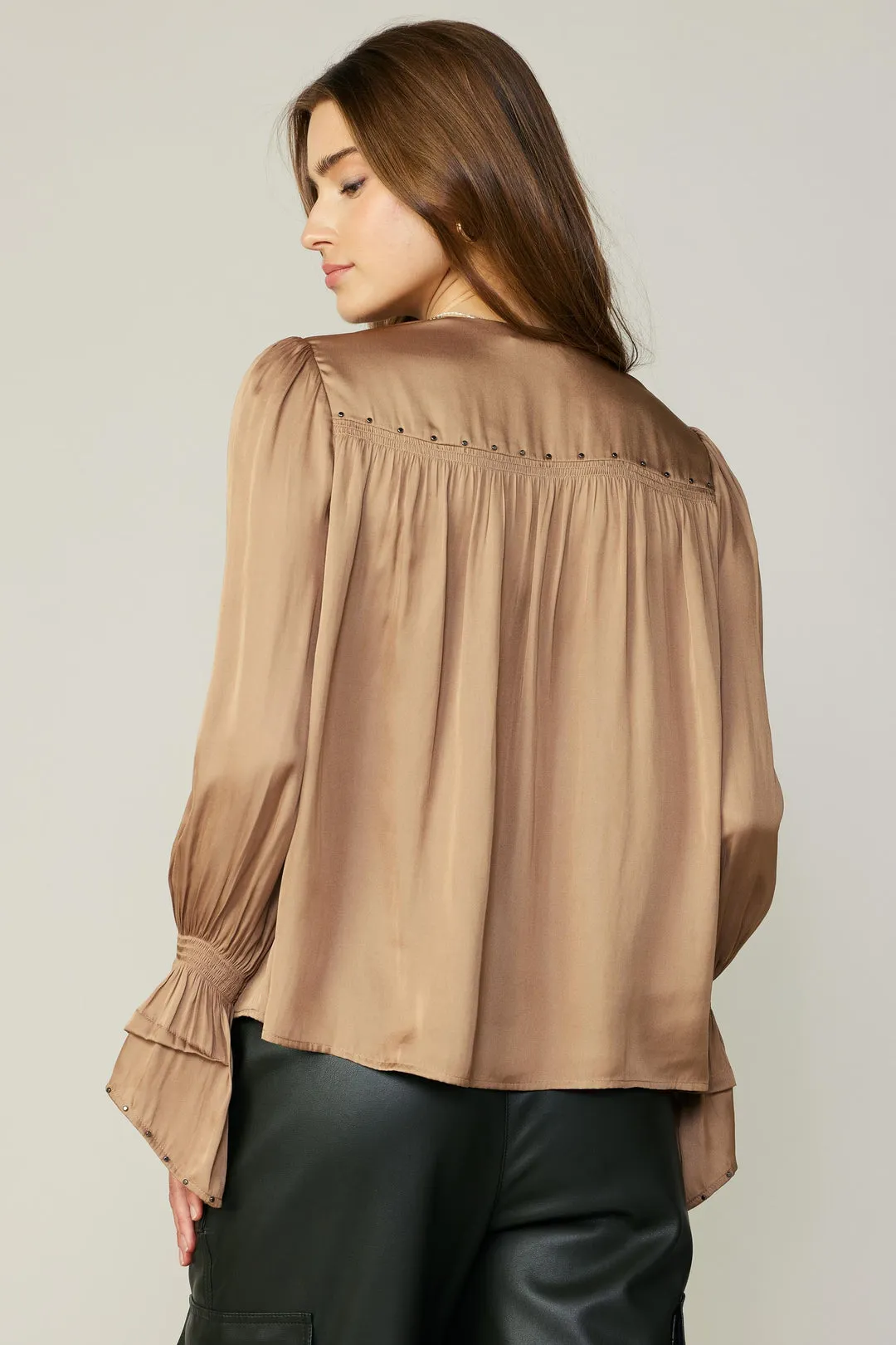 Shoulder Studded Blouse