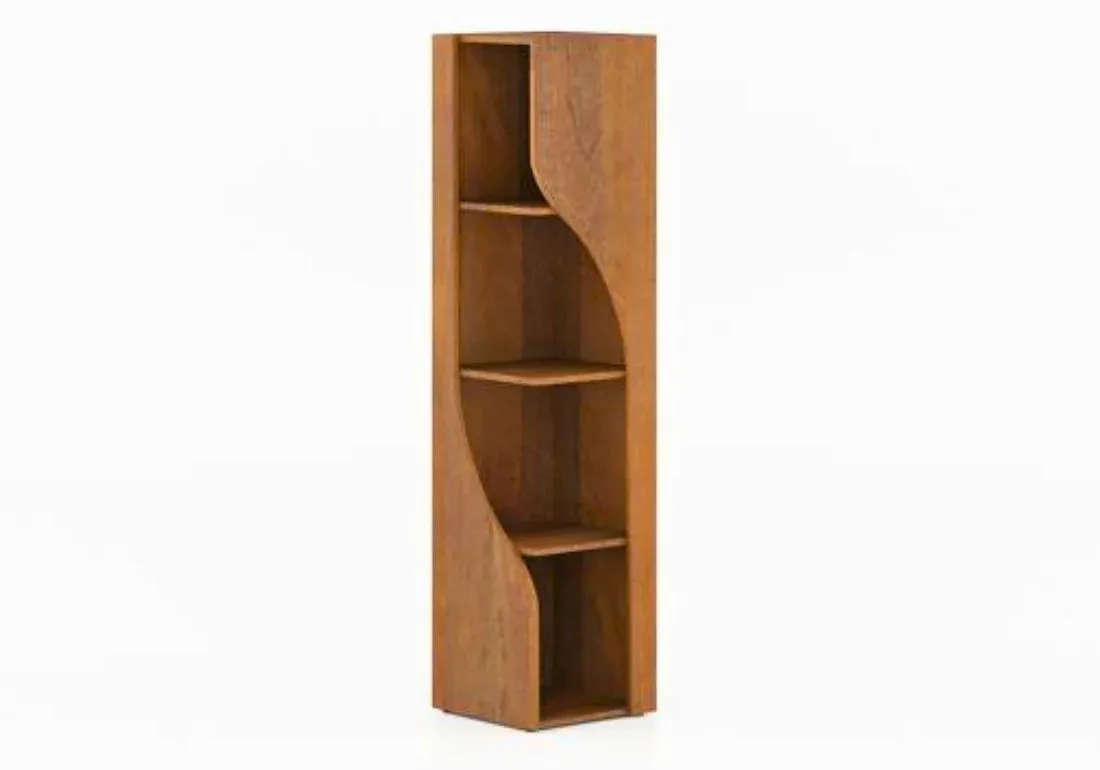 Solid Teak Wooden Walnut Hand Crafted Corner